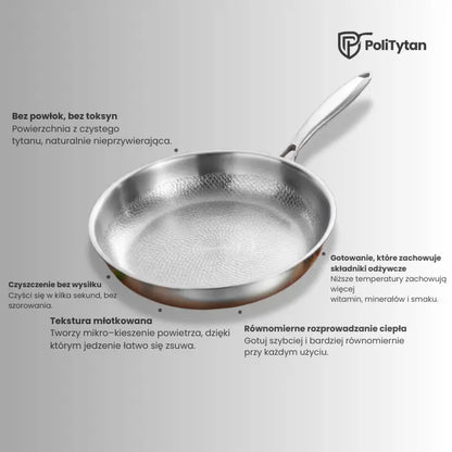 PoliTytan - Nieprzywierająca patelnia tytanowa