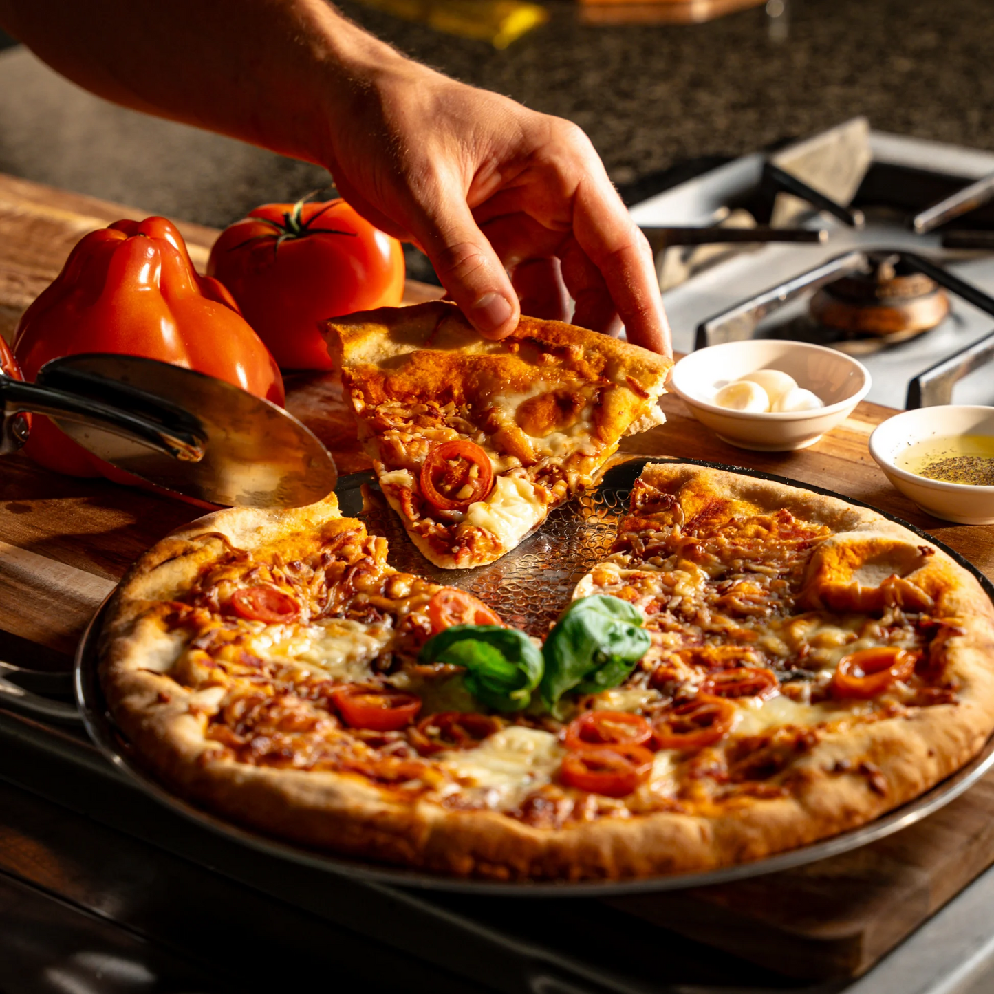 Tytanowa patelnia młotkowana do naleśników